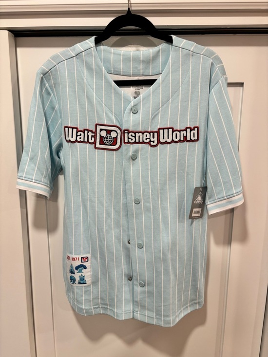Disney Tops - NWT Walt Disney World Pinstripe Baseball Jersey Size XS